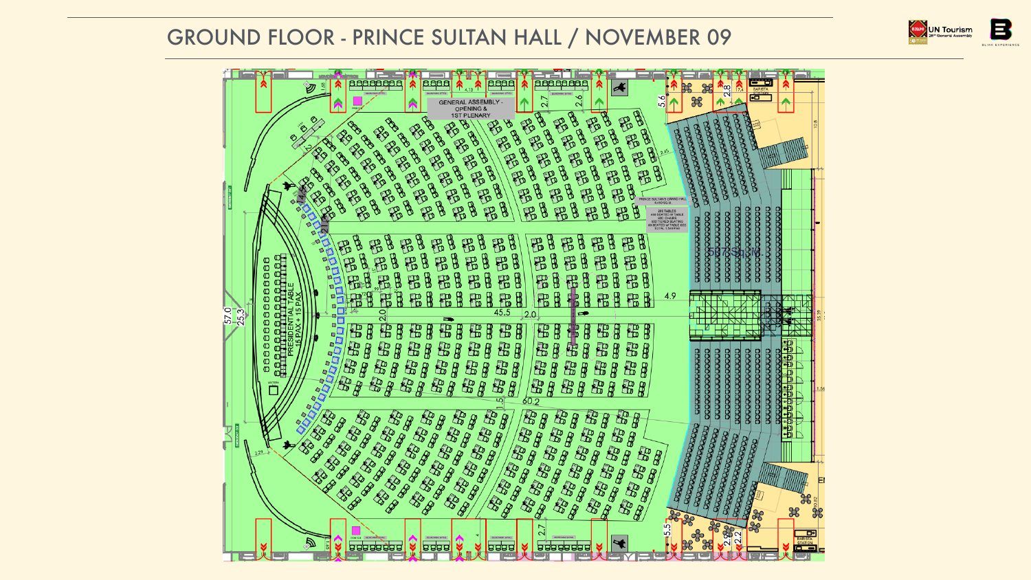 Plan · General Assembly plenary layout